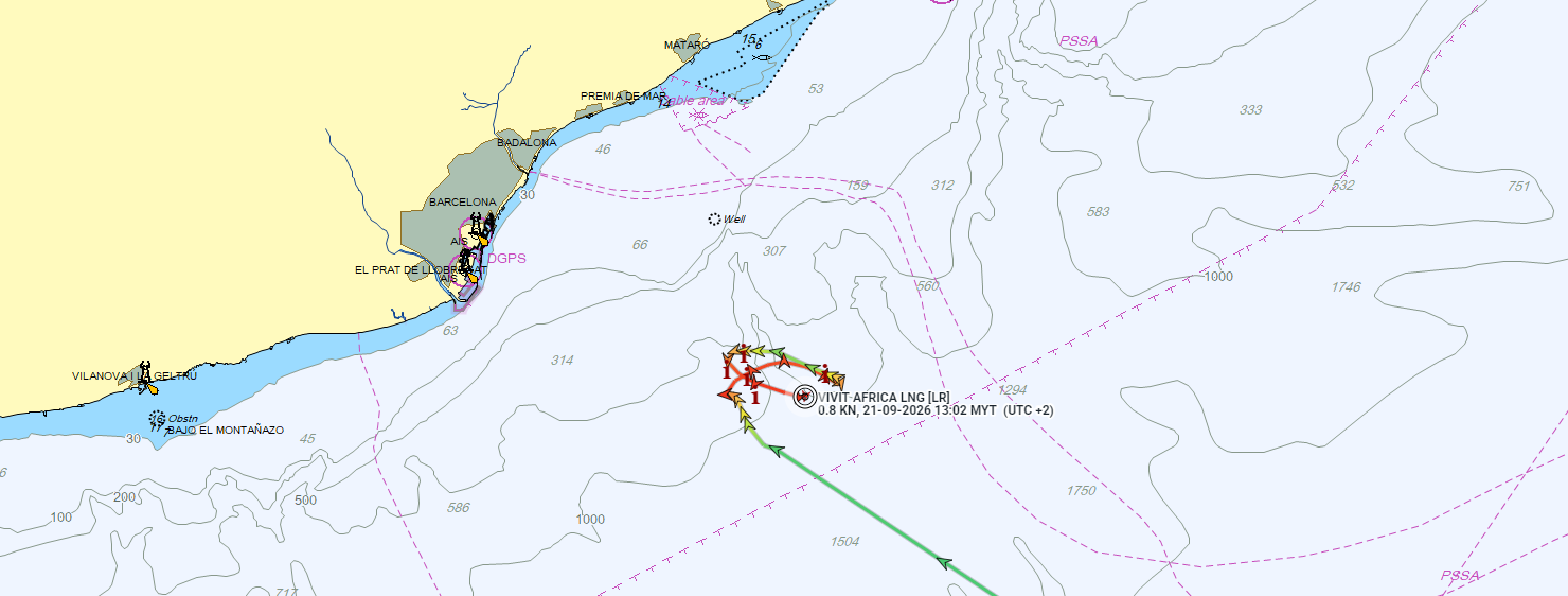 An LNG carrier loaded with American gas has delivered her cargo neither in the Adriatic nor at Barcelona, and is now heading for Gibraltar. The Italian Coast Guard records a malfunction it cannot explain, and the accounts of a cyberattack in circulation come from no party with access to the ship. /images/vivit-africa.png